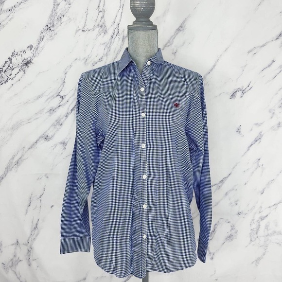 Lauren Ralph Lauren | Button-Down Long Sleeve Blouse - Picture 1 of 10